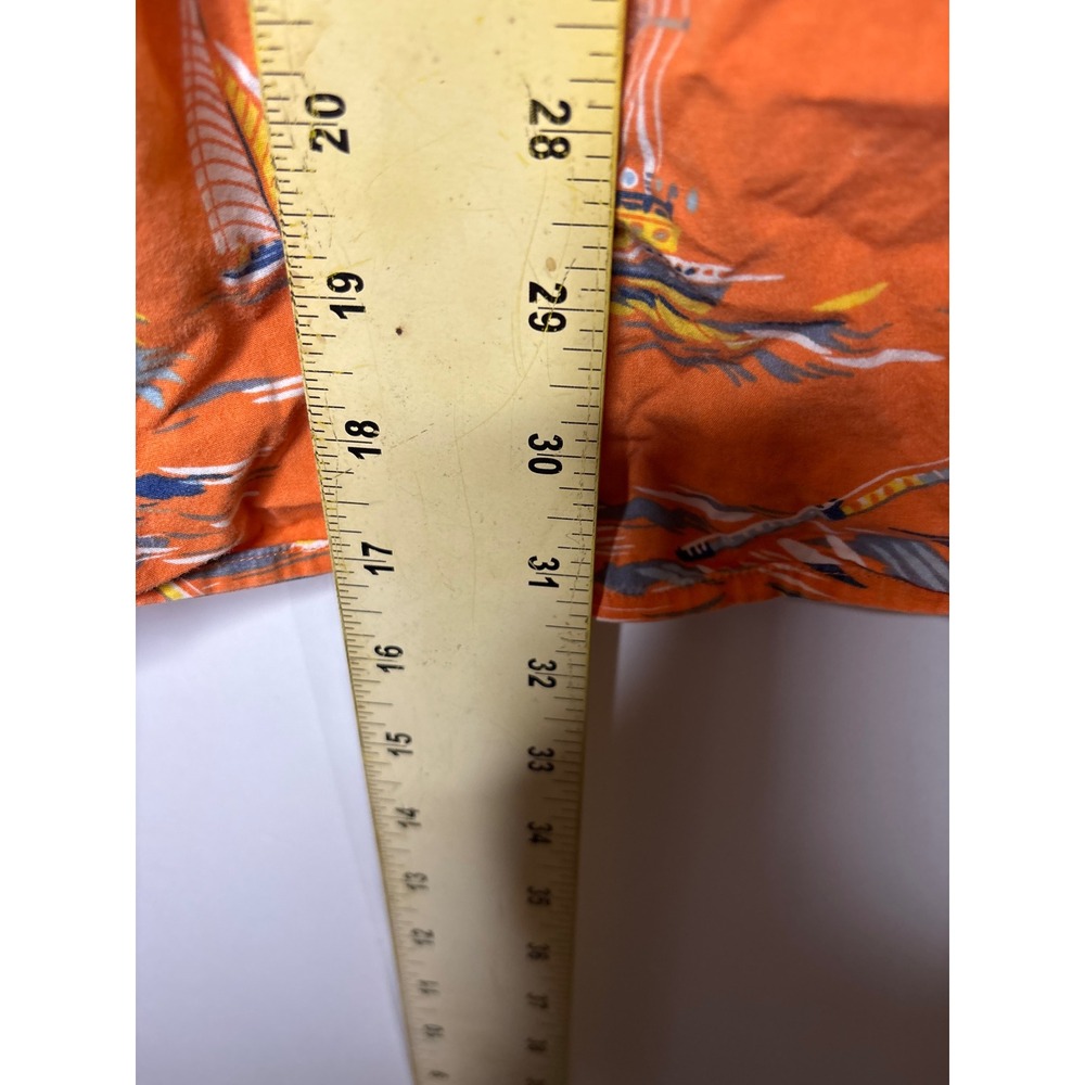 American Living Orange Marlin Sailboat Hawaiian Aloha Shirt Mens XL oversized - Picture 8 of 8